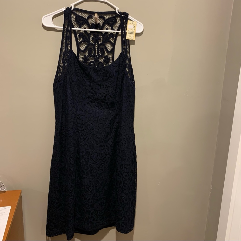 Stetson NWT Western Lace Dress Womens Sz 14 Black Sleeveless Racer Back Style